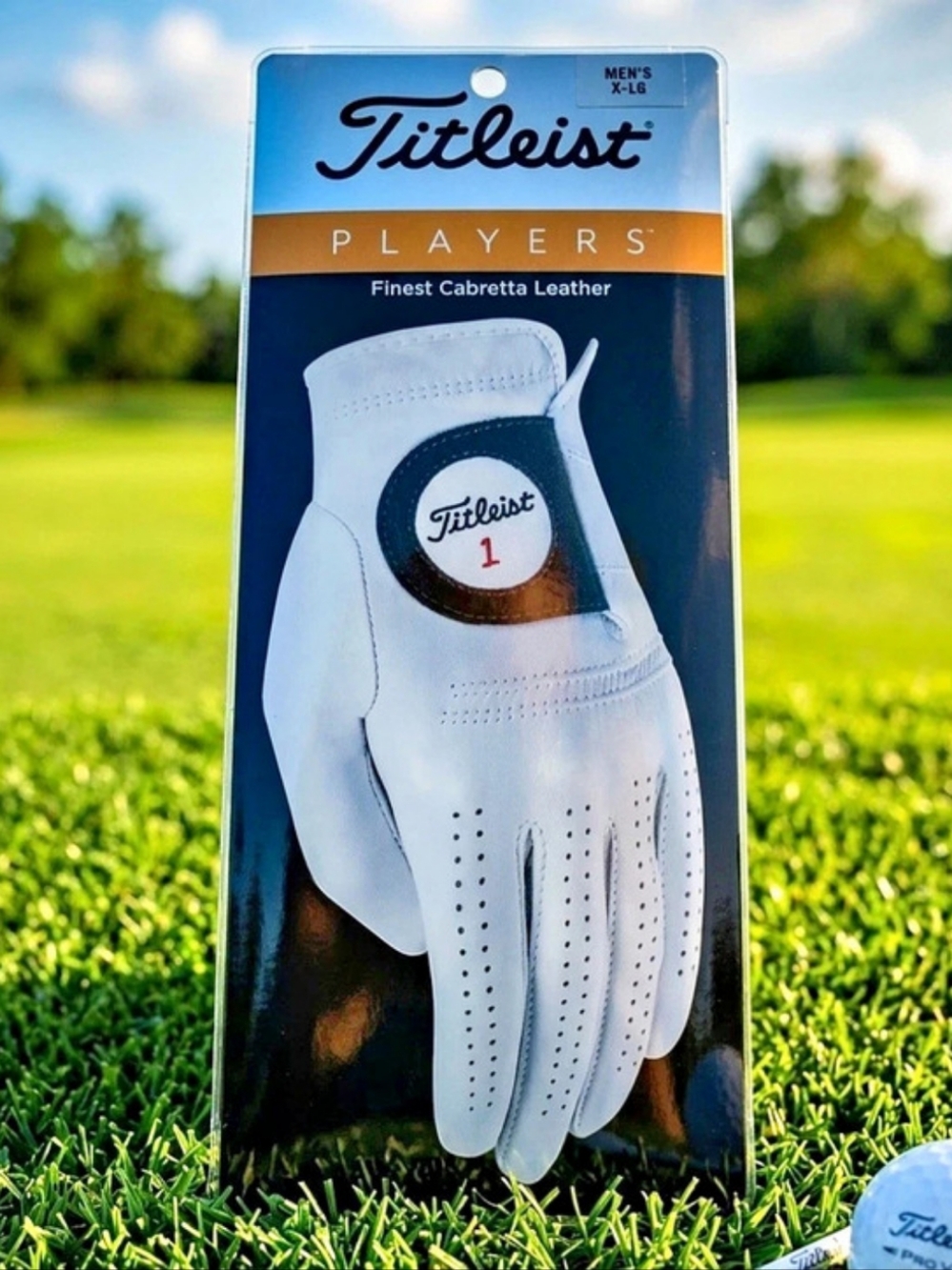 (Lot 2) Titleist Players Cabretta Leather Golf Glove White